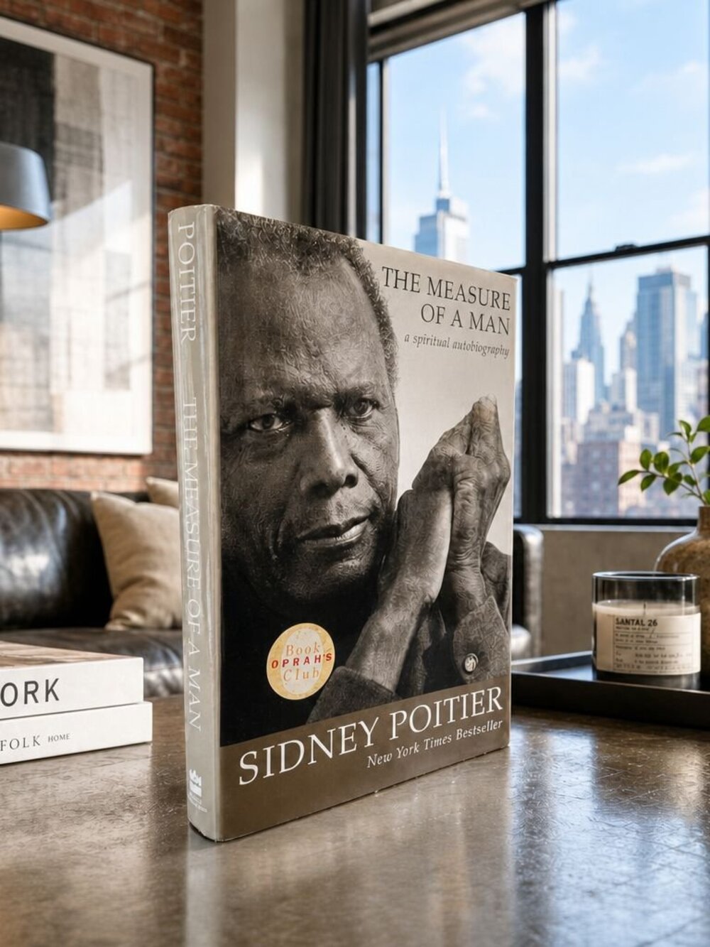 The Measure of a Man Sidney Poitier Hardcover Oprah's Book Club Autobiography